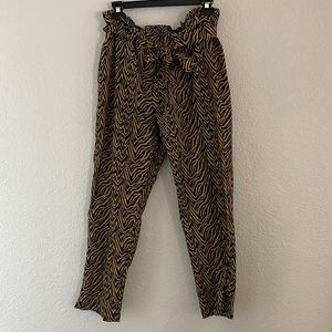 Love Scarlett high waisted tiger stripe cigarette pants